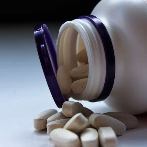 oval white medication pills
