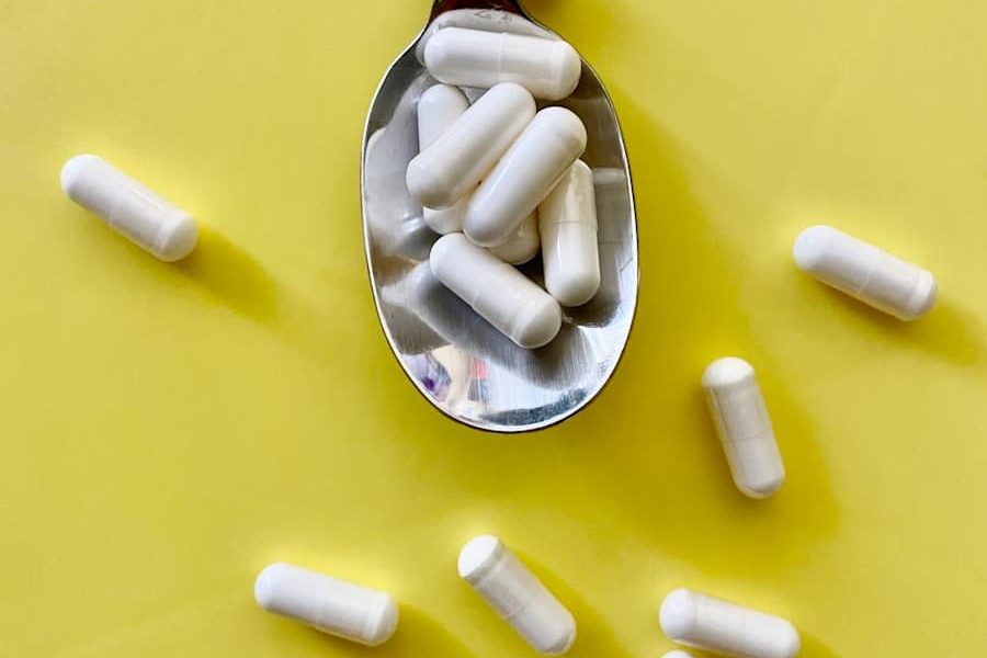 white medication pill on green and black bottle